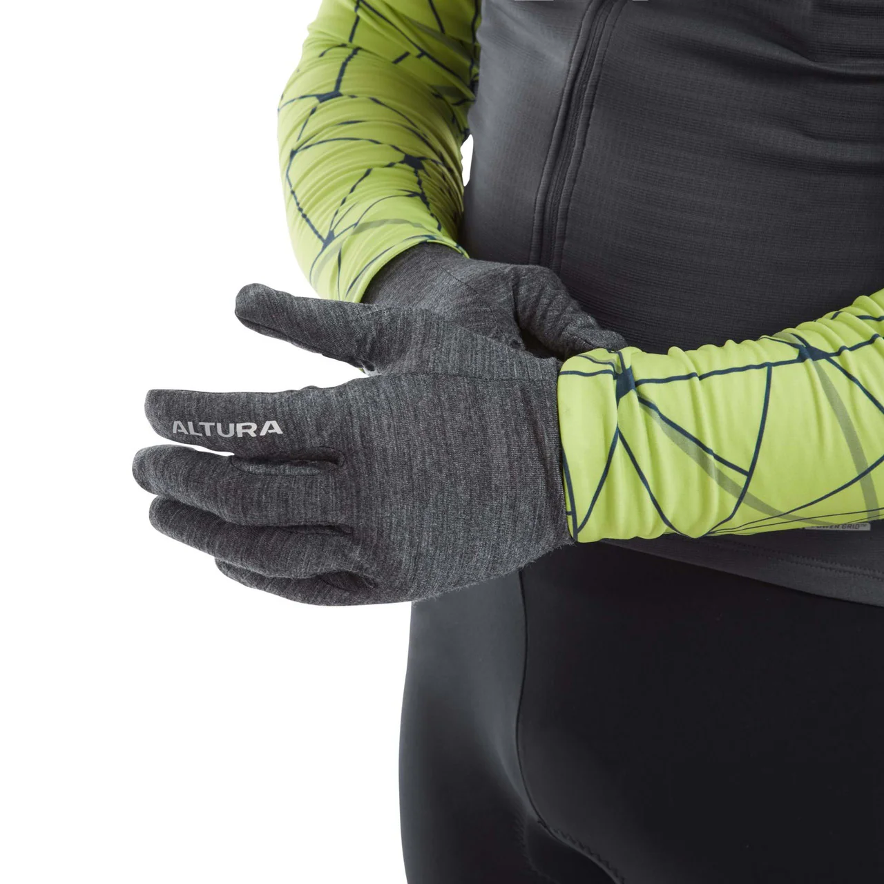 Altura Merino Liner Gloves In Grey All Sizes - Image 3