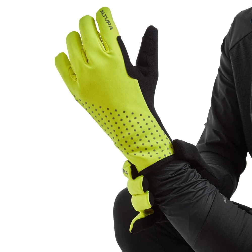 Altura Nightvision Unisex Waterproof Insulated Cycling Gloves In Yellow RRP £45 - Image 3