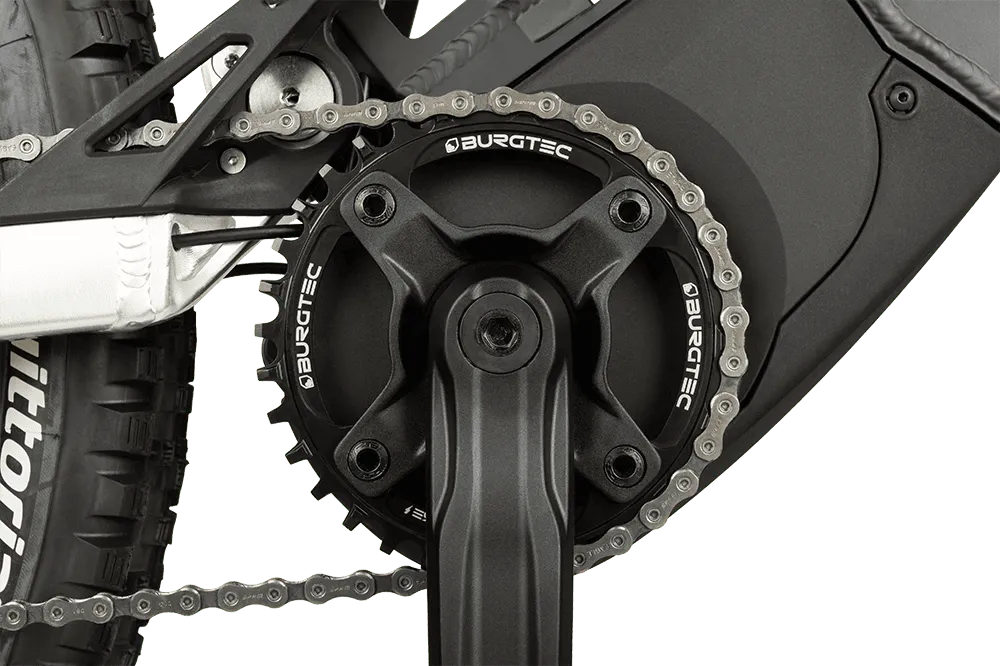 Burgtec 104MM BCD E-Bike Steel Thick Thin Chainring In Burtgtec Black - Image 4
