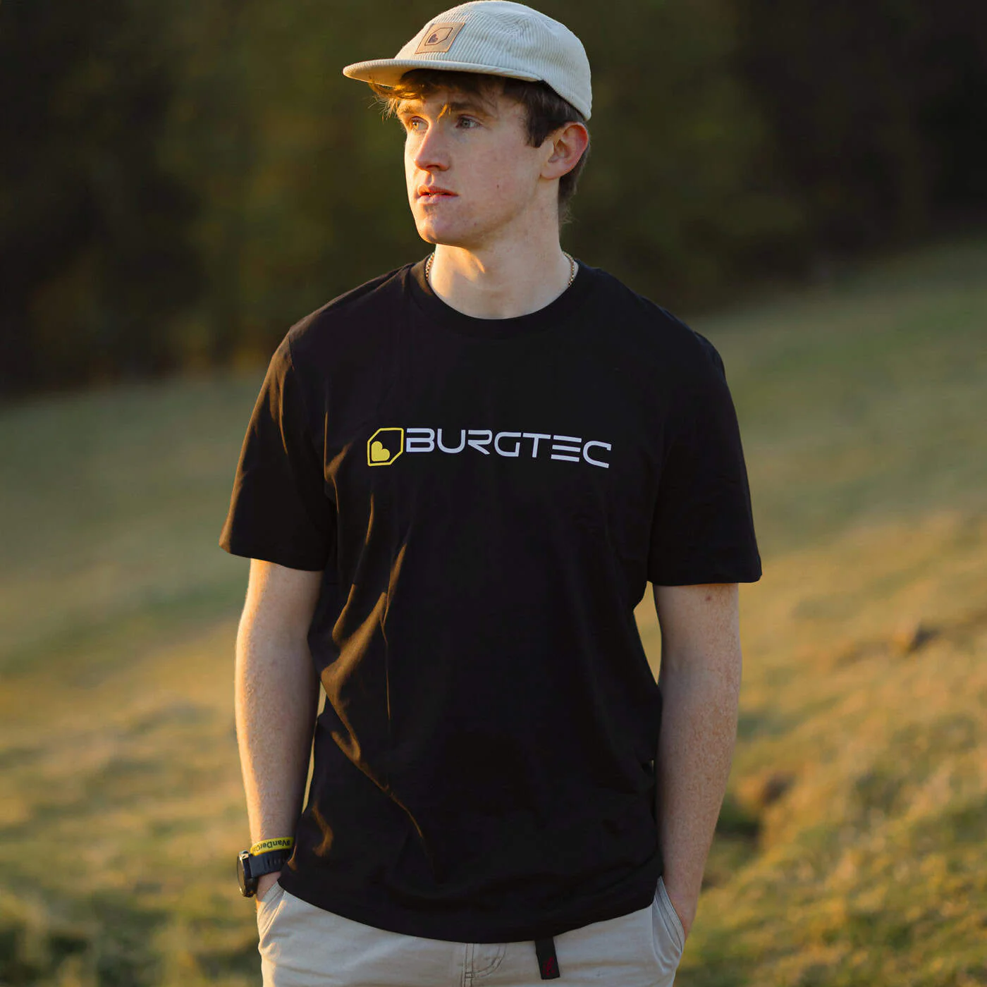 Burgtec Logo Unisex Cotton T-Shirt In Black - Image 2