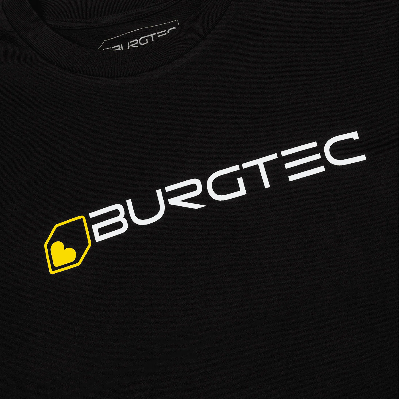 Burgtec Logo Unisex Cotton T-Shirt In Black - Image 3