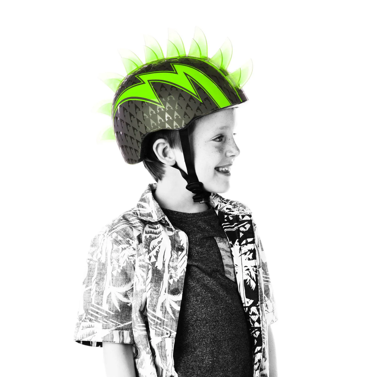 C-Preme Raskskullz USB Rechargeable LED Fit System Children's Helmet For 5+ Years 50–54 cm - Bolt - Image 4