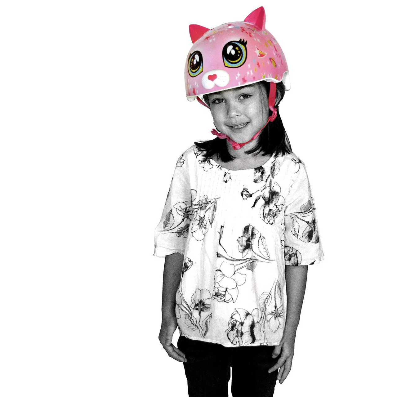 C-PREME RASKULLZ Childrens Helmet 5+ Years Astro Cat Pink Style Size 50-54CM - Image 4