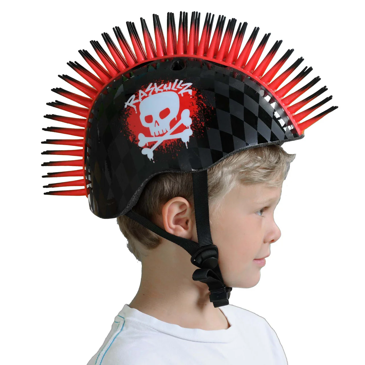 C-PREME RASKULLZ Childrens Helmet 5+ Years Skull Hawk Red Style Size 50-54cm - Image 5