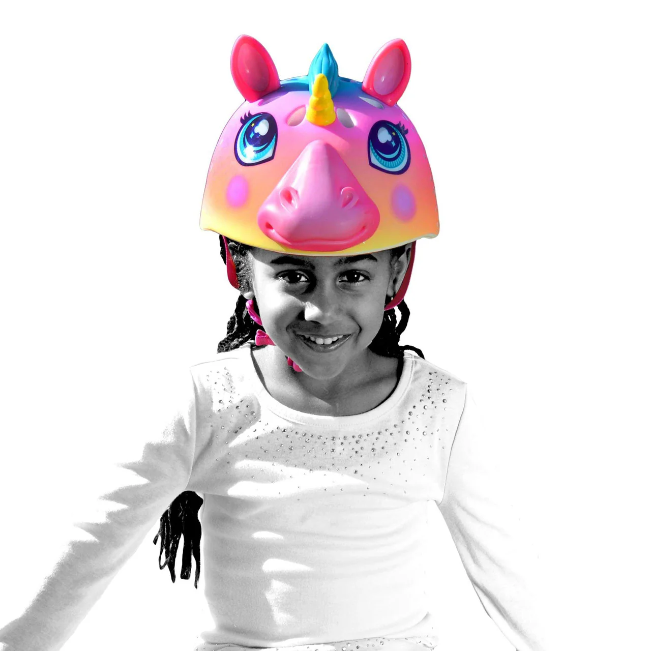 C-PREME RASKULLZ Childrens Helmet 5+ Years Super Rainbow Corn Style Size 50-54CM - Image 5