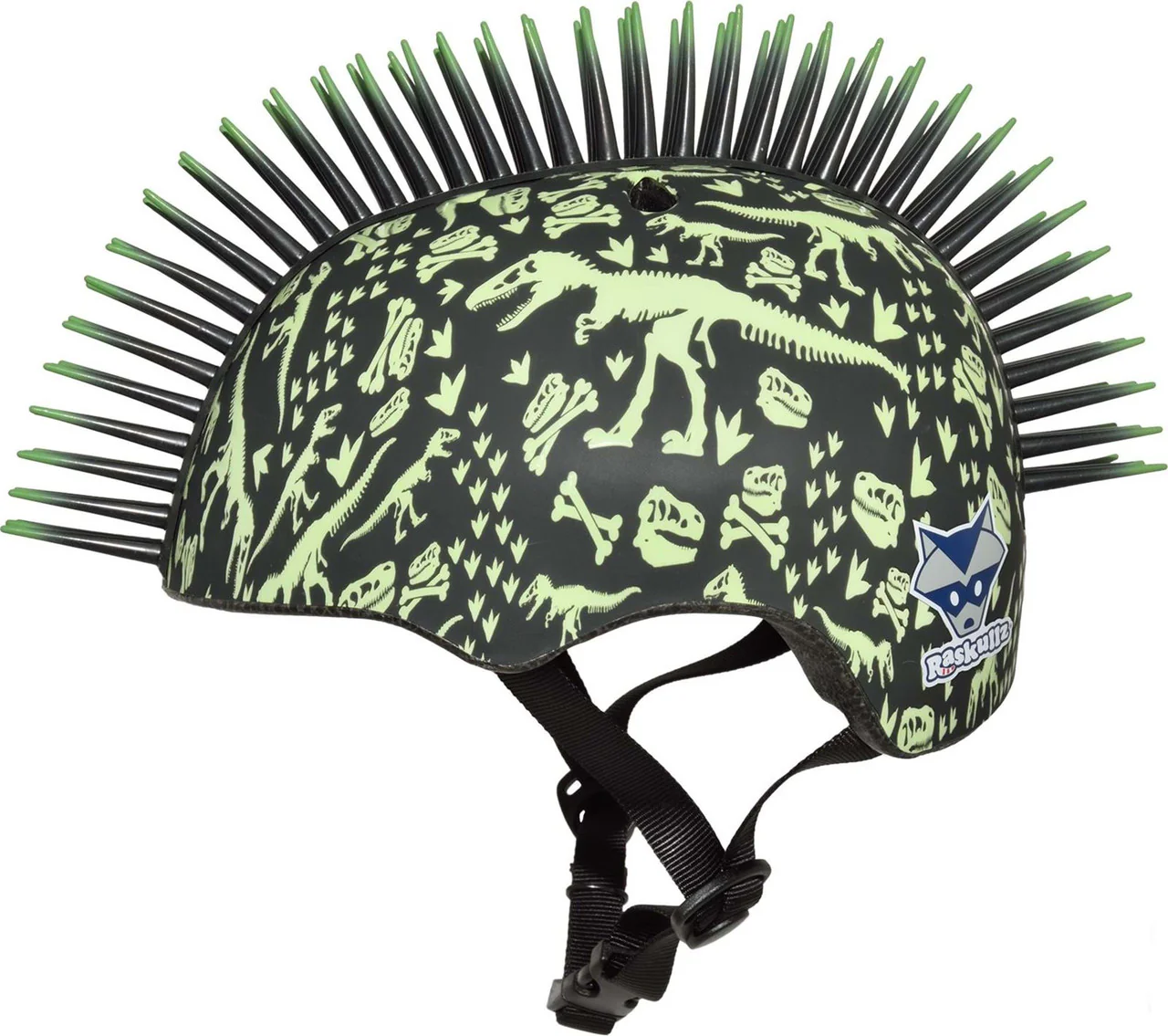 C-PREME RASKULLZ Childrens Helmet 5+ Years T-Rex Bonez Mohawk Style Size 50-54cm - Image 4
