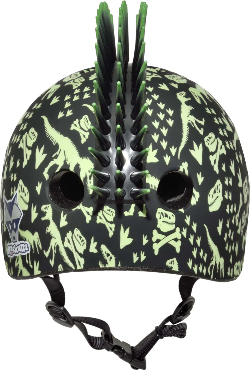 C-PREME RASKULLZ Childrens Helmet 5+ Years T-Rex Bonez Mohawk Style Size 50-54cm - Image 5