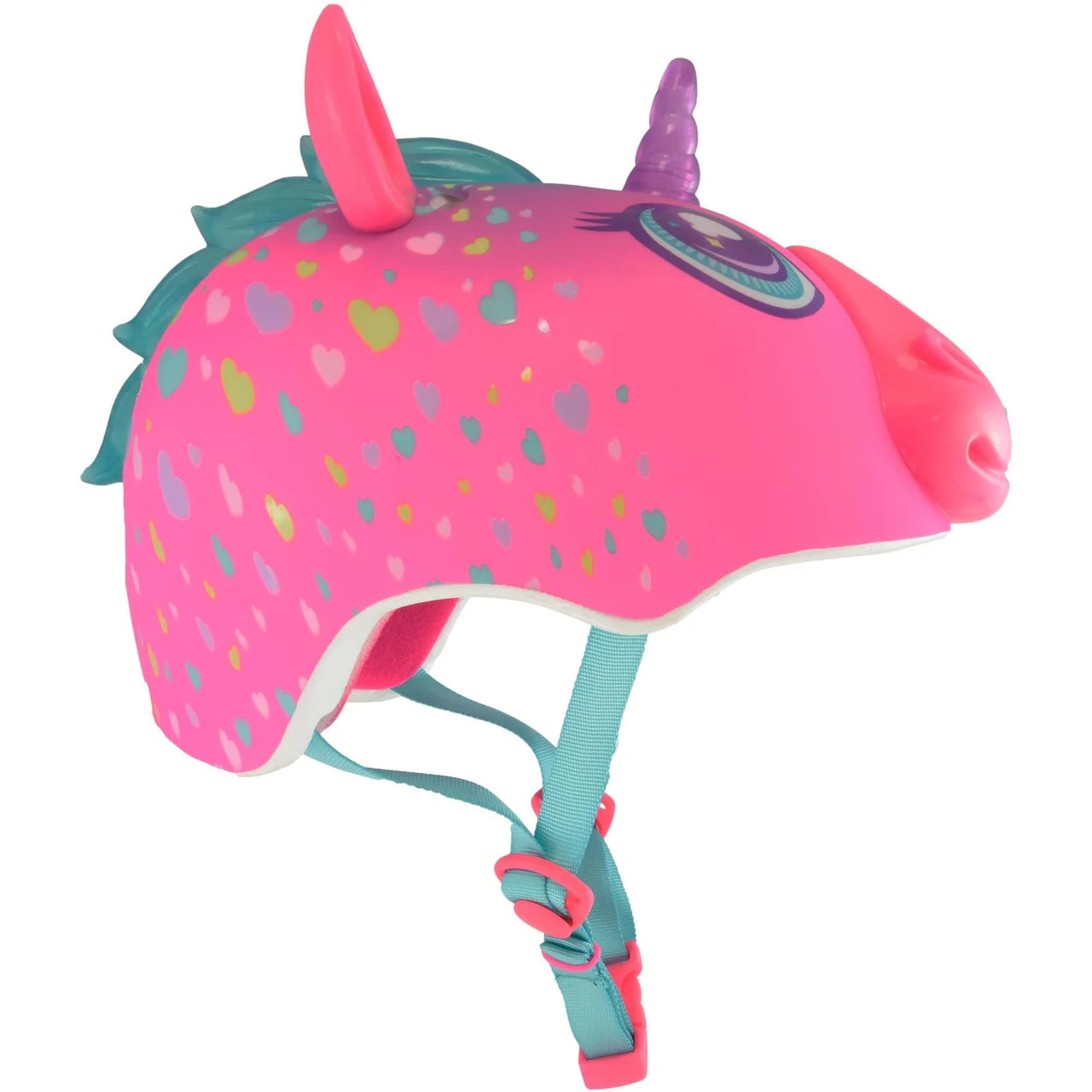 C-Preme Raskullz Super Rainbow Corn LED Light Up Horn & Mane Fit System Children's Helmet 50–54 cm - Image 3