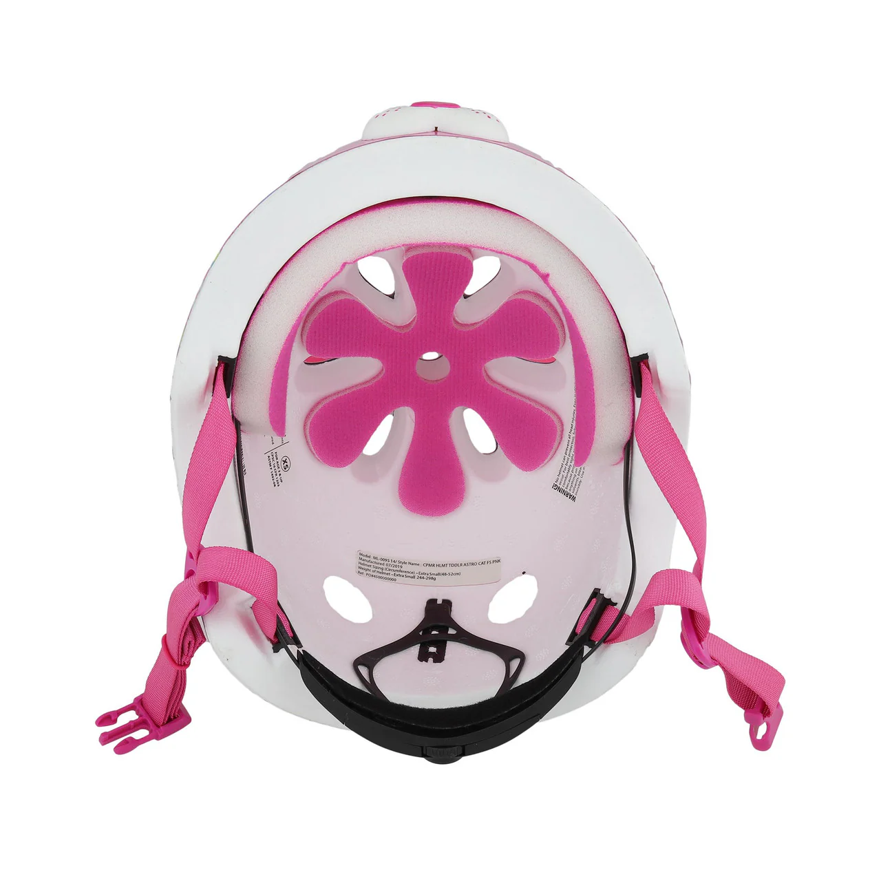 C-PREME RASKULLZ Toddler FS Helmet Astro Cat Pink Style Fit System Size 48-52CM - Image 2