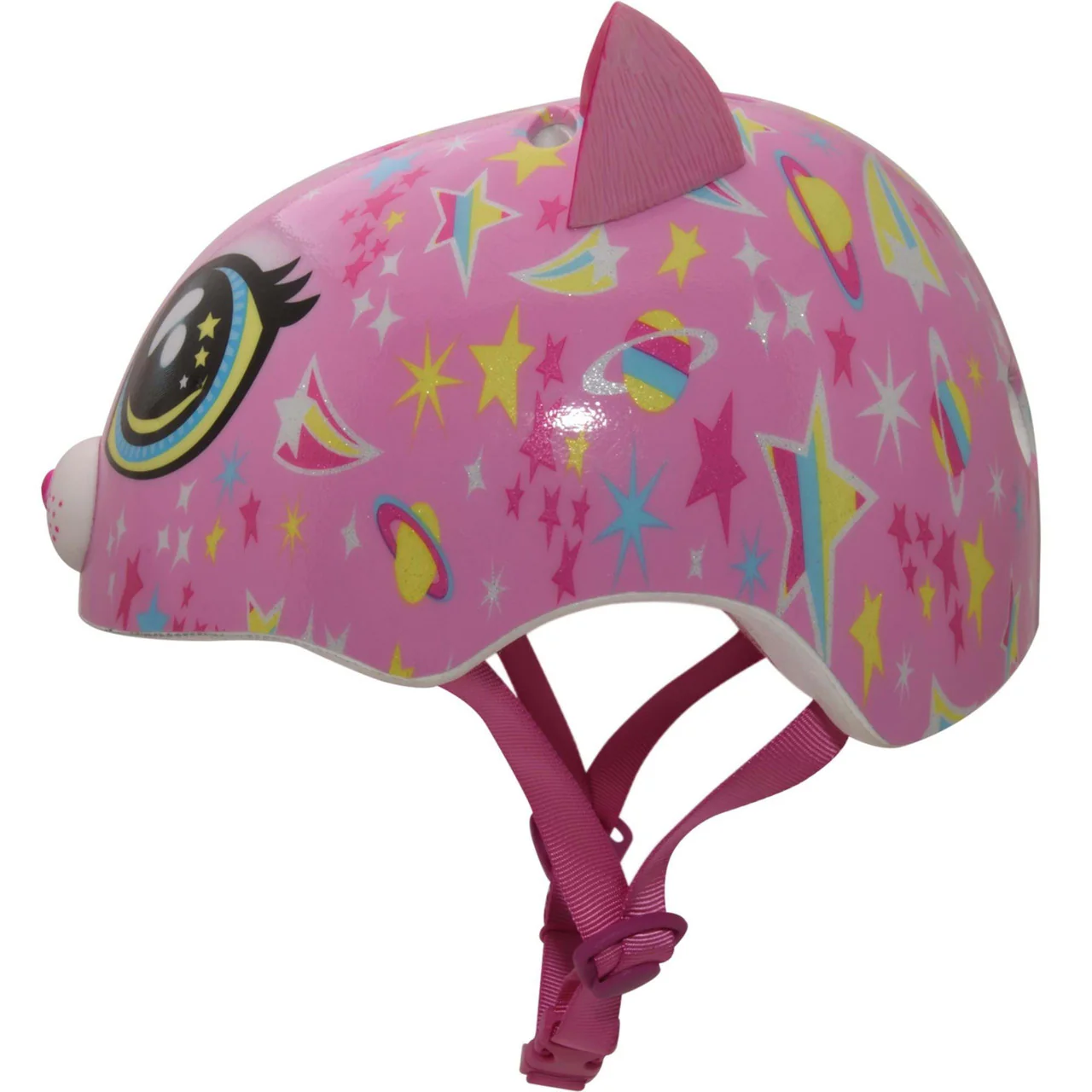 C-PREME RASKULLZ Toddler FS Helmet Astro Cat Pink Style Fit System Size 48-52CM - Image 3