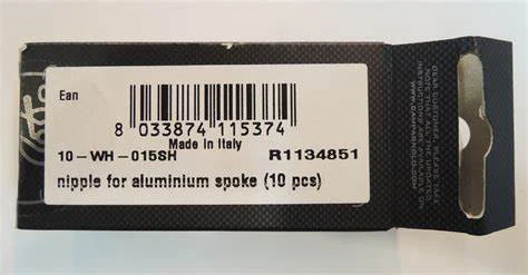 Campagnolo Shamal Aluminium Wheel Spoke Nipples x10 Matt Black - 10 WH015SHM