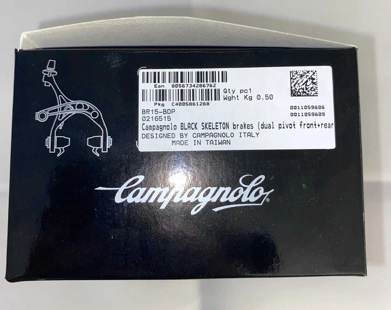 Campagnolo BR15-BDP Non-Series Dual Pivot Skeleton Brakeset Front And Rear In Black - Image 5