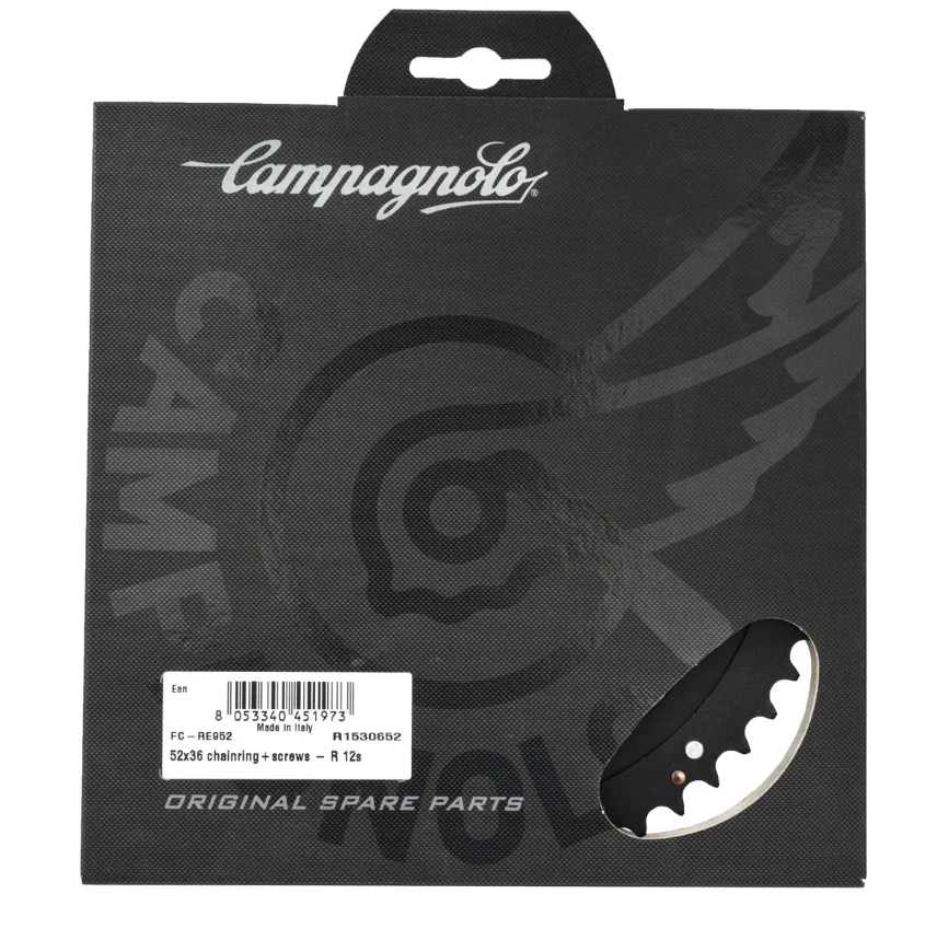 Campagnolo FC-RE952 Record 4-Arm 12 Speed Chainring 145mm BCD 52T (52/36T) - Image 2
