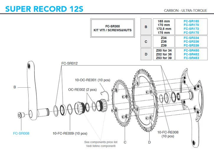 Campagnolo FC-SR450  Super Record 12 Speed 112pcd Chainring 50T - Image 2
