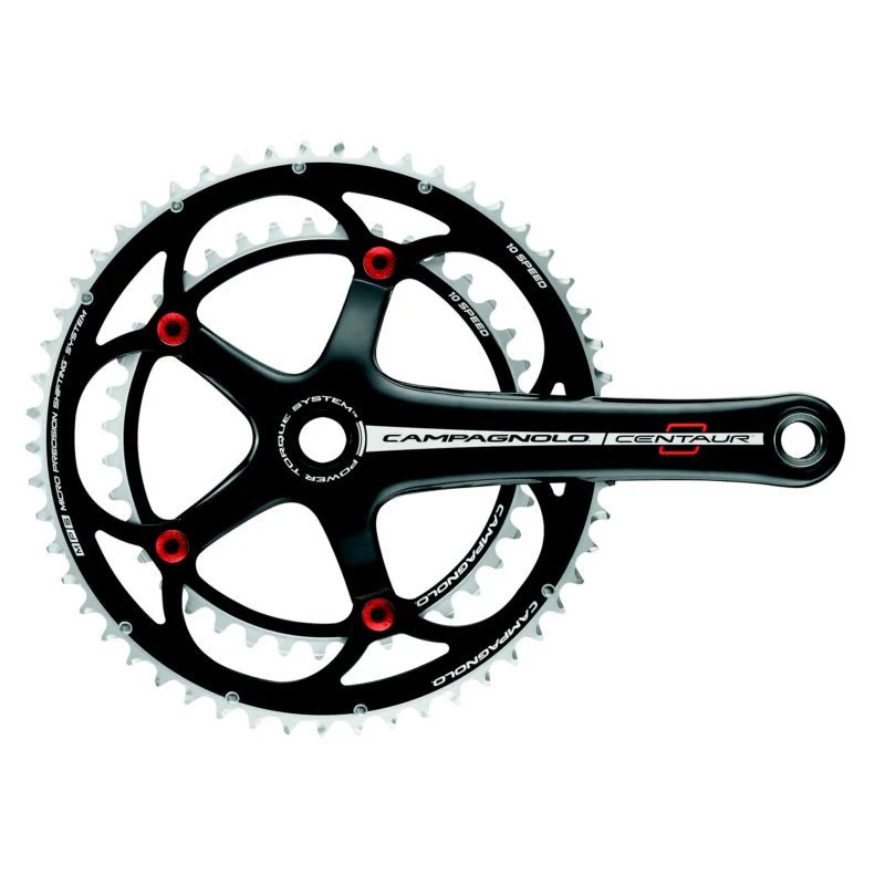 Campagnolo Centaur 10 speed crankset Red & Black Alloy Crankset FC12-CERB