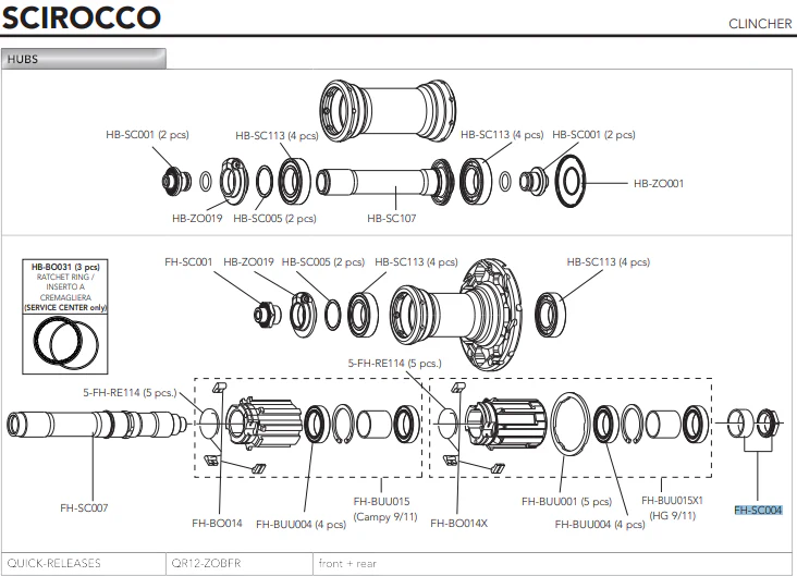Campagnolo FH-SC004 Right Locknut For Rear Hub - Image 2