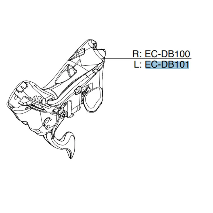 Campagnolo H11 Left Hand Hydraulic Ergopower Shifter Body EC-DB101 - Image 2