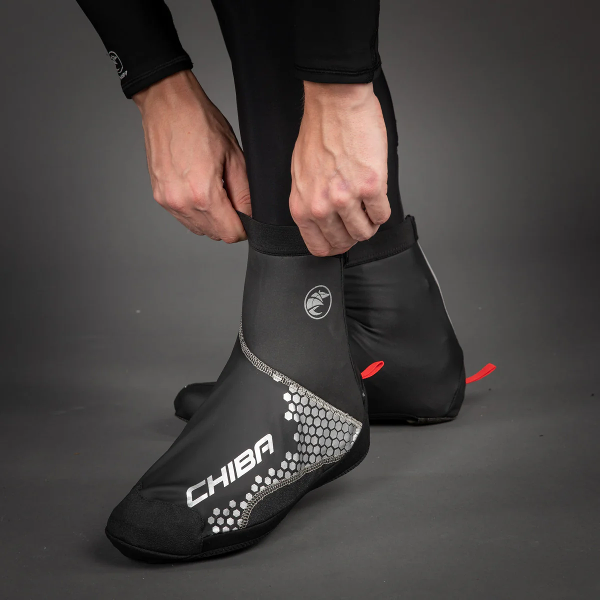 Chiba MTB Waterproof Windproof Cycling Overshoes In Black - Image 3