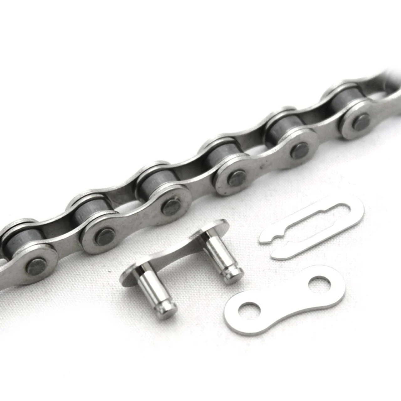 Clarks Single Speed Fixie BMX 1/2 x 1/8 Anti-Rust Chain 112 Links inc. Spring Clip