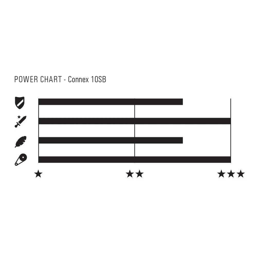 Connex 10SB 10 Speed 1/2" x 11/128" 114 Link Road / MTB Bicycle Chain | Black/Gold - Image 3