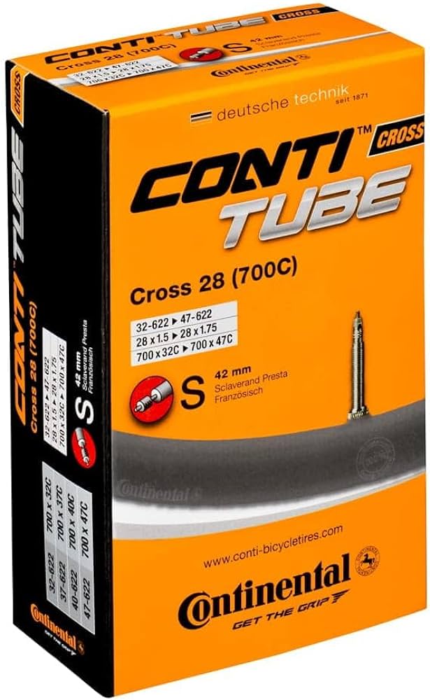 Continental Cross 28 inner tube 700x32/47c Cyclocross/Gravel Inner Tube Presta Valve All Sizes - Image 3