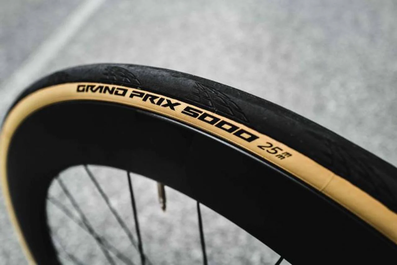 Continental GP5000 Clincher Folding Road Tyre 700 x 25c In Black/Cream 101947 - Image 3