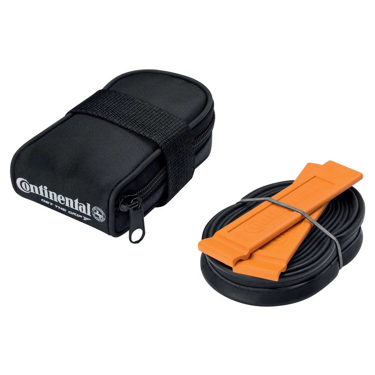 Continental  Road Saddle Bag With Race 700 X 20-25 Presta 60mm Valve Tube And 2 Tyre Levers