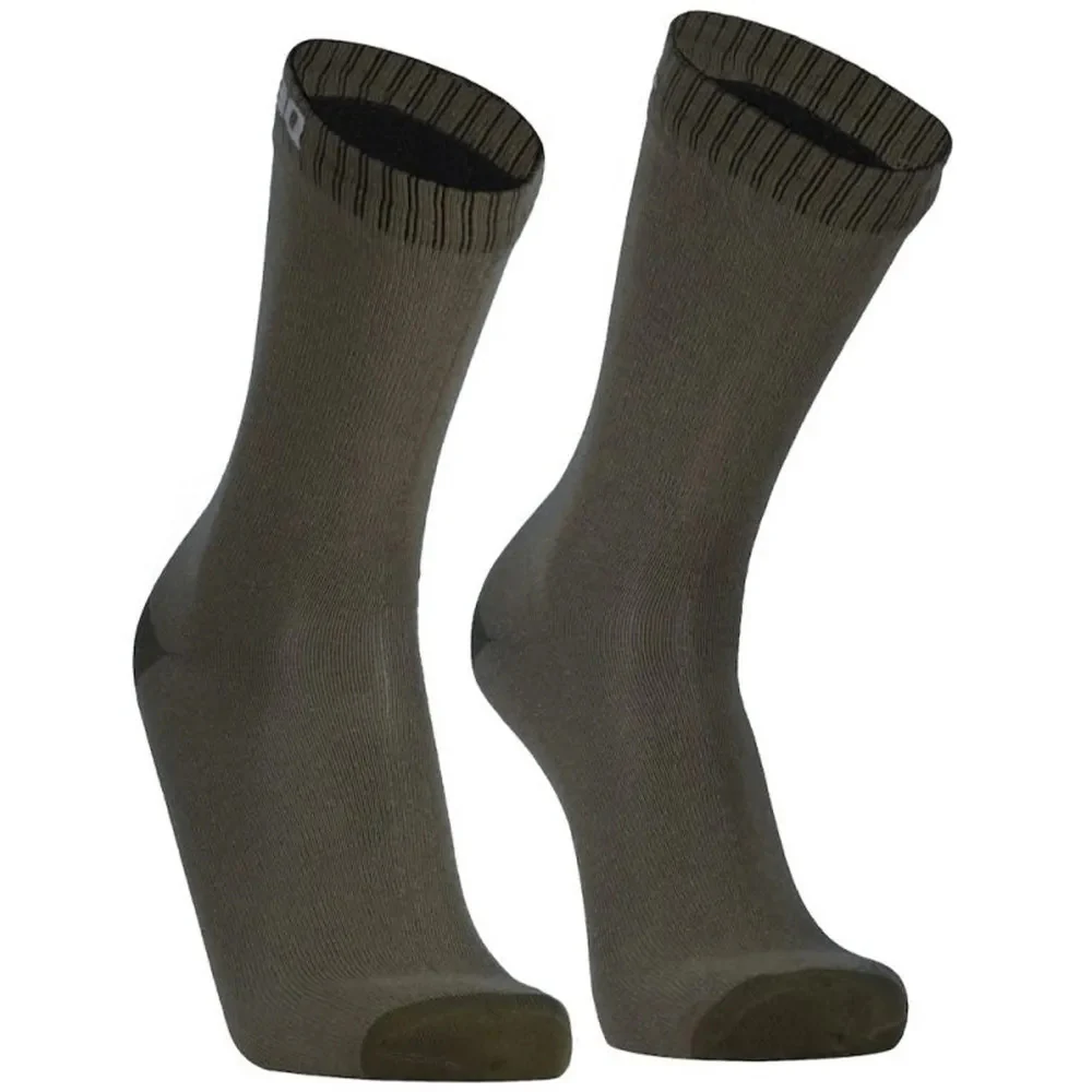 DexShell Waterproof Socks Ultra Thin Crew Olive Green