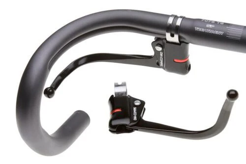 Dia-Compe 139 Curved Road Alloy Guidonnet Under Drop Brake Levers - Image 2
