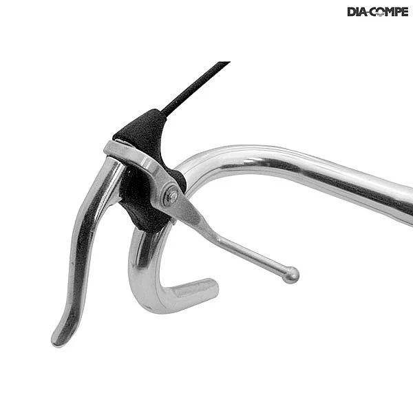 Dia-Compe 165EX 22.2.-23.8mm Canti / Side Pull / Centre Pull Extension Brake Levers In Silver / Black - Image 2