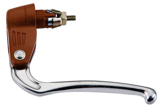 Dia-Compe 188 ID16 Brake Levers In Silver/Brown - Image 2