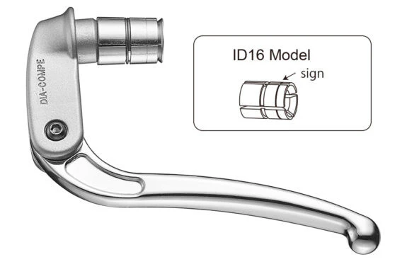 Dia-Compe 189 ID16.5-19mm Brake Levers In Silver or Black - Image 2