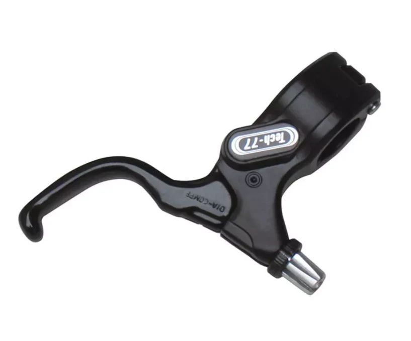 Dia-Compe Tech 77 Old School BMX / Fixie Left Hand 22.2mm Clamp Single Caliper/ Canti Brake Lever In Black