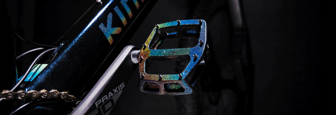 DMR V12 SE MTB Flat Pedals In The New Colour Space Galaxy - Image 2