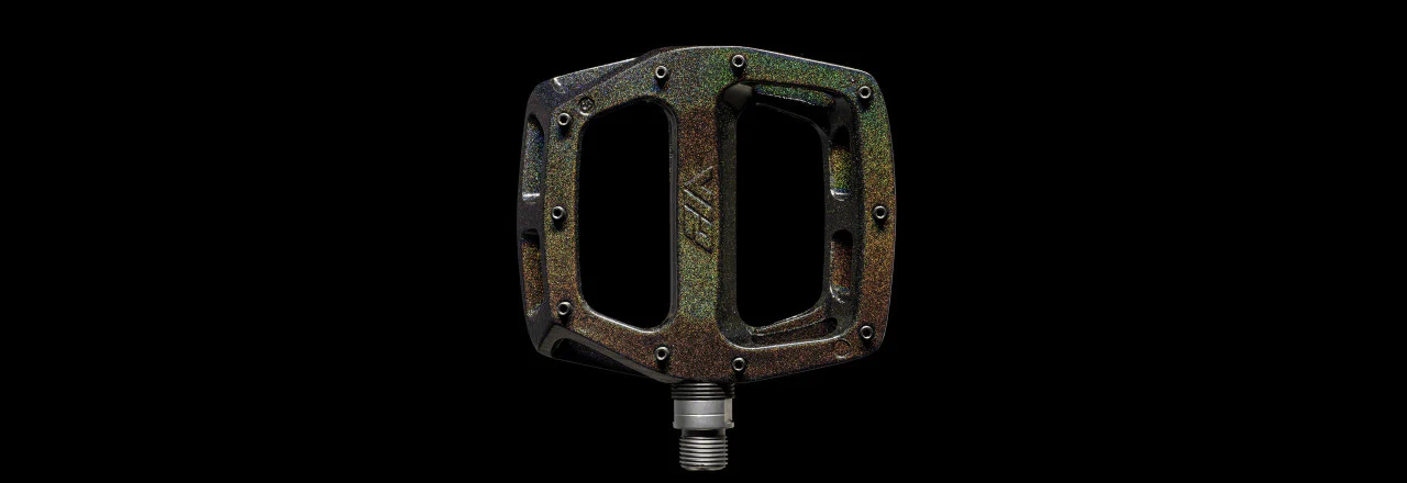 DMR V12 SE MTB Flat Pedals In The New Colour Space Galaxy - Image 3