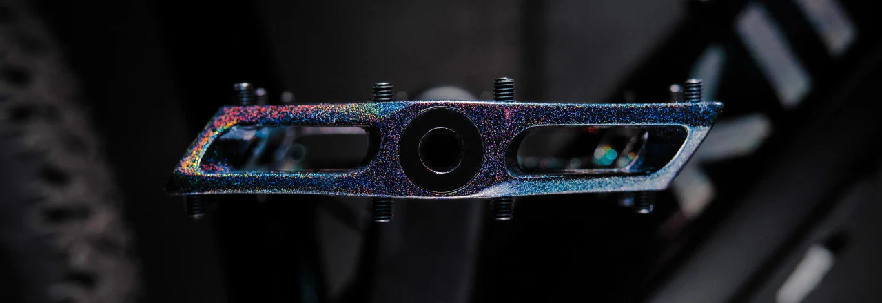 DMR V12 SE MTB Flat Pedals In The New Colour Space Galaxy - Image 4