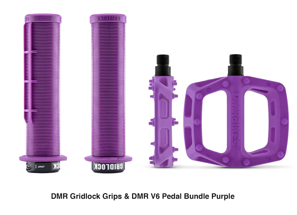 DMR Gridlock Grip MTB BMX DH Bundle & DMR V6 Pedals - Image 9