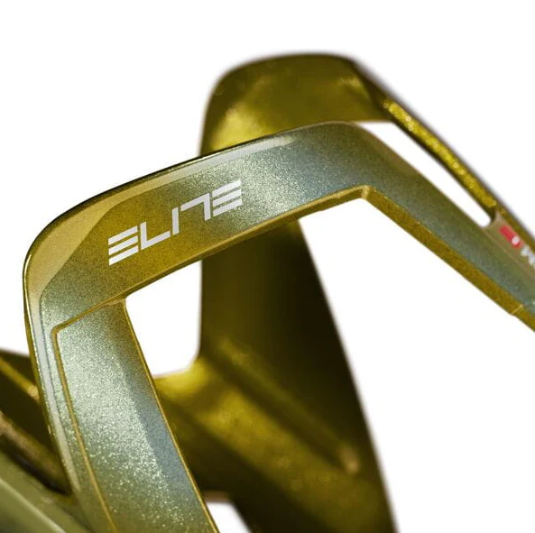 Elite Vico Limited Edition Water Bottle Cage In Metallic Gold / White - Image 3