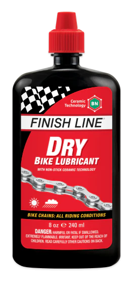Finish Line Dry Chain Lube With Non Stick Ceramic Tech - Drip Bottle All Sizes - Image 3