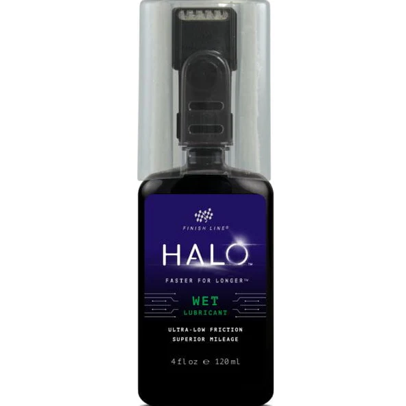 Finish Line Halo Wet Bicycle Chain Lubricant 4oz/120ml Bottle and Smart Luber - Image 2