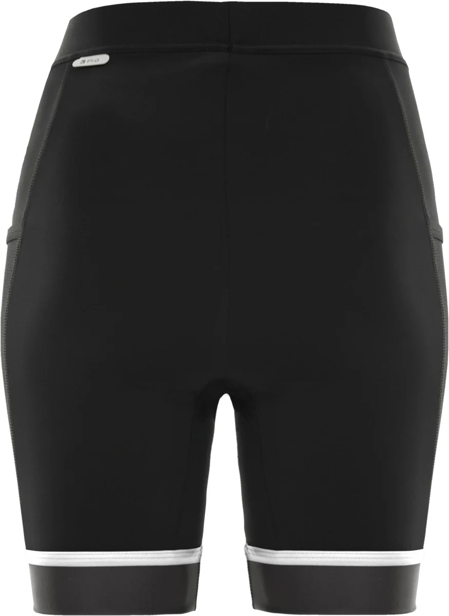Funkier Abara Ladies 11 Panel Shorts (C13 Pad) in Black - Image 3