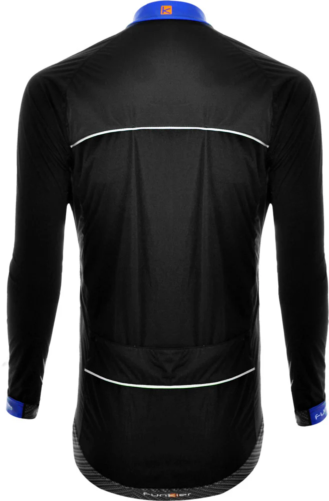 Funkier Hydro Ultra Lite Rain Jacket Black/Blue J-657-L - Image 3