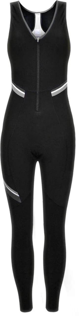 Funkier Thermesse S-981W-C12 Ladies Winter Single Strap Bib Tights in Black - Image 3