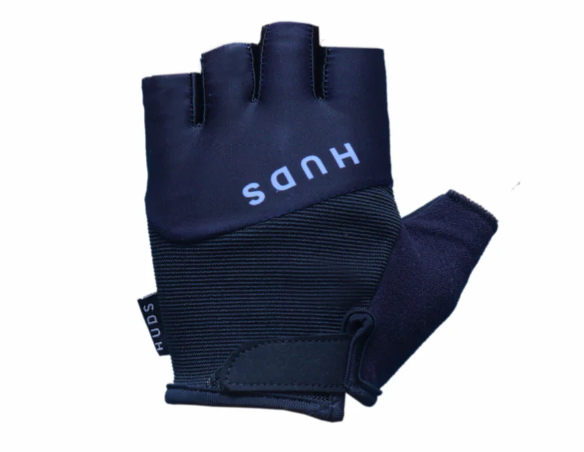 HUDS Fingerless Cycling Mitts In Blue Road Gravel and MTB - Image 10