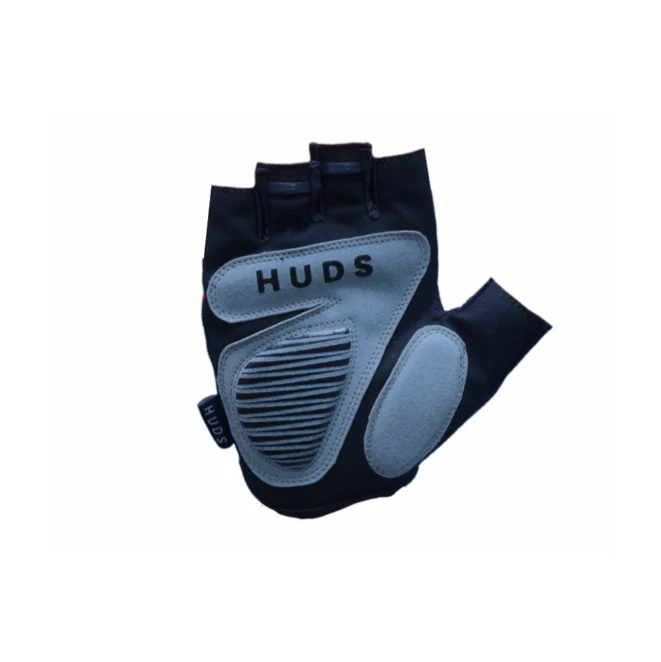 HUDS Fingerless Cycling Mitts In Blue Road Gravel and MTB - Image 7