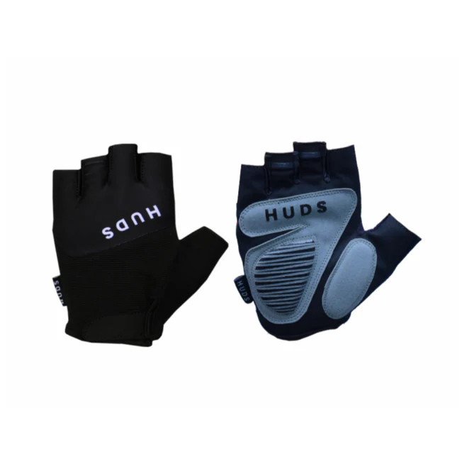 HUDS Fingerless Cycling Mitts In Blue Road Gravel and MTB - Image 9