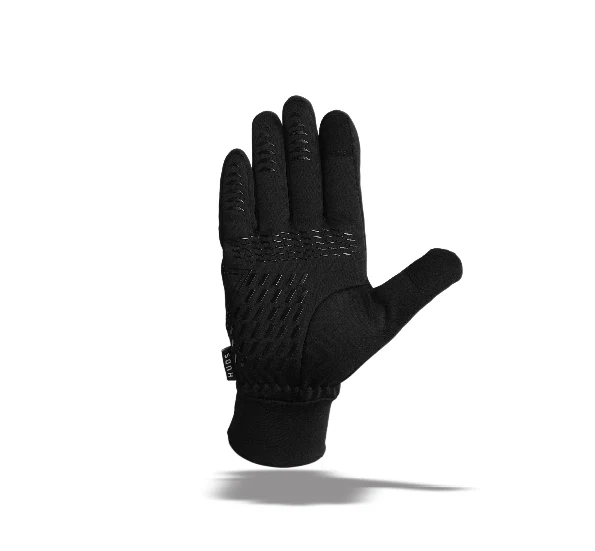 HUDS Water Resistant Cycling Winter Gloves In Black - Image 7