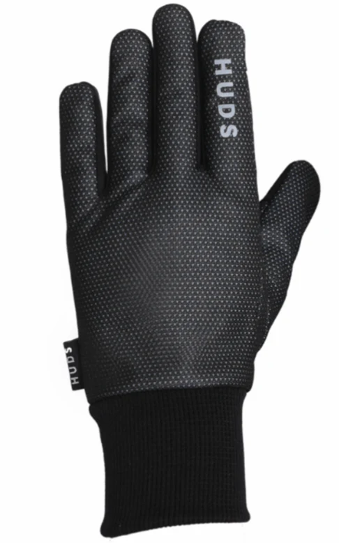 HUDS Wind Stop Thermal Lined Lightweight Warm Cycling Winter Gloves In Black - Image 5