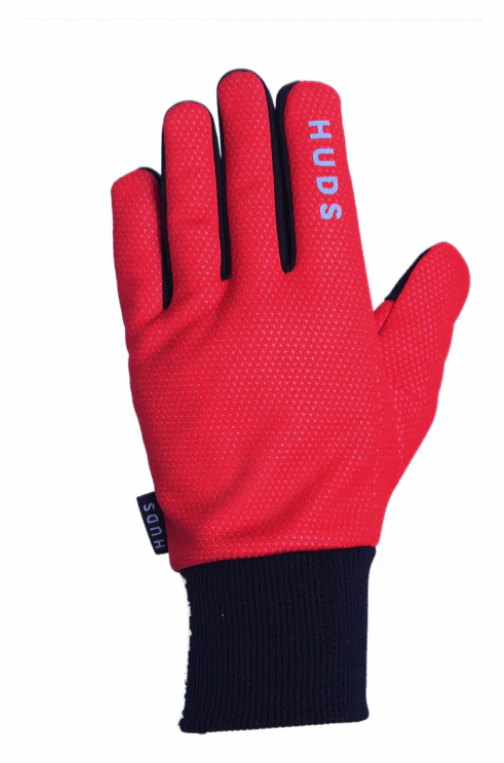 HUDS Wind Stop Thermal Lined Lightweight Warm Cycling Winter Gloves In Red - Image 8