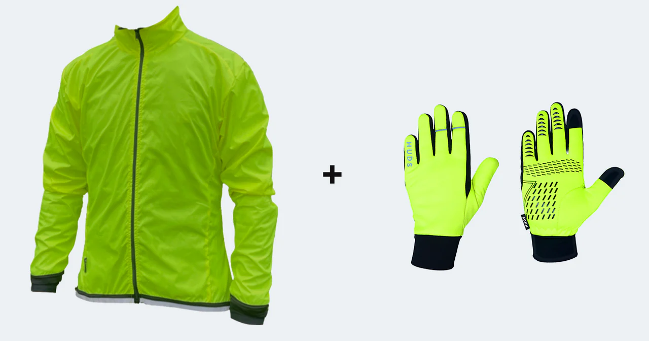 HUDS Winter Bundle Deal Packable Unisex Jacket & Water Resistant Gloves - Image 3